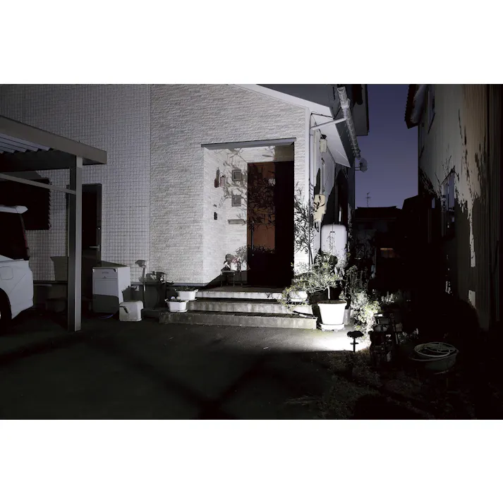 セーブ・インダストリー ソーラー式ガーデンライト 人感センサータイプ 防犯 玄関ライト 庭 SV-7442【別送品】