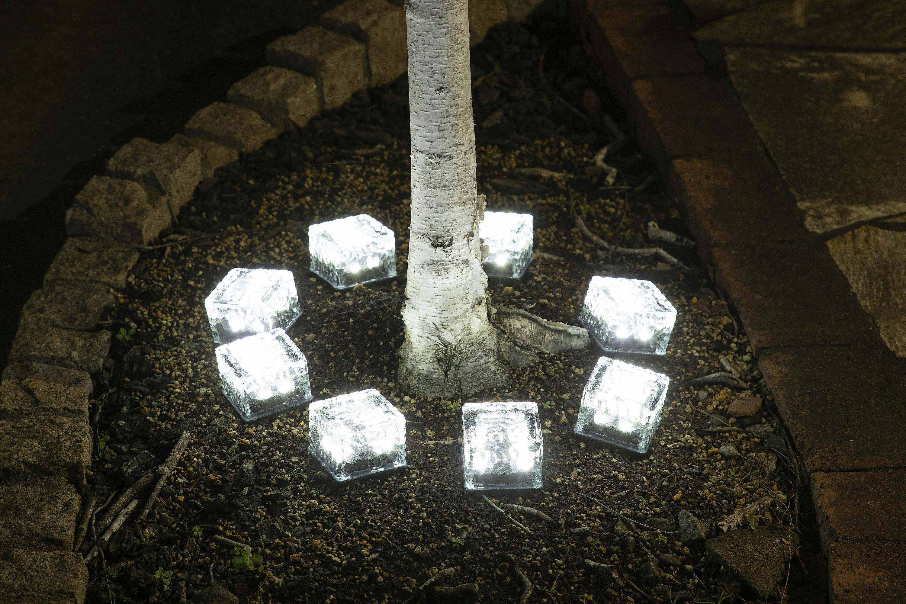 セーブ・インダストリー ガラス製キュービックガーデンライト 大