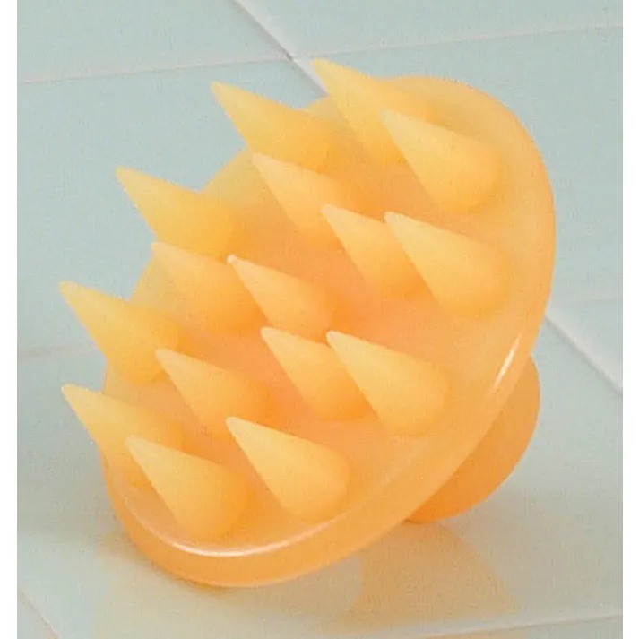 セーブ・インダストリー シリコンシャンプー&マッサージブラシ 丸型 頭皮マッサージ スカルプケア マッサージブラシ SV-8786【別送品】