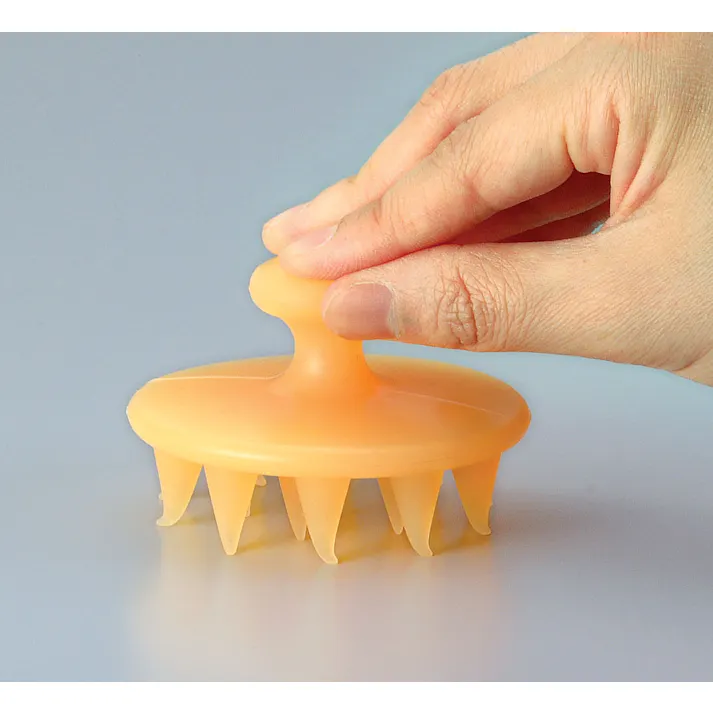 セーブ・インダストリー シリコンシャンプー&マッサージブラシ 丸型 頭皮マッサージ スカルプケア マッサージブラシ SV-8786【別送品】