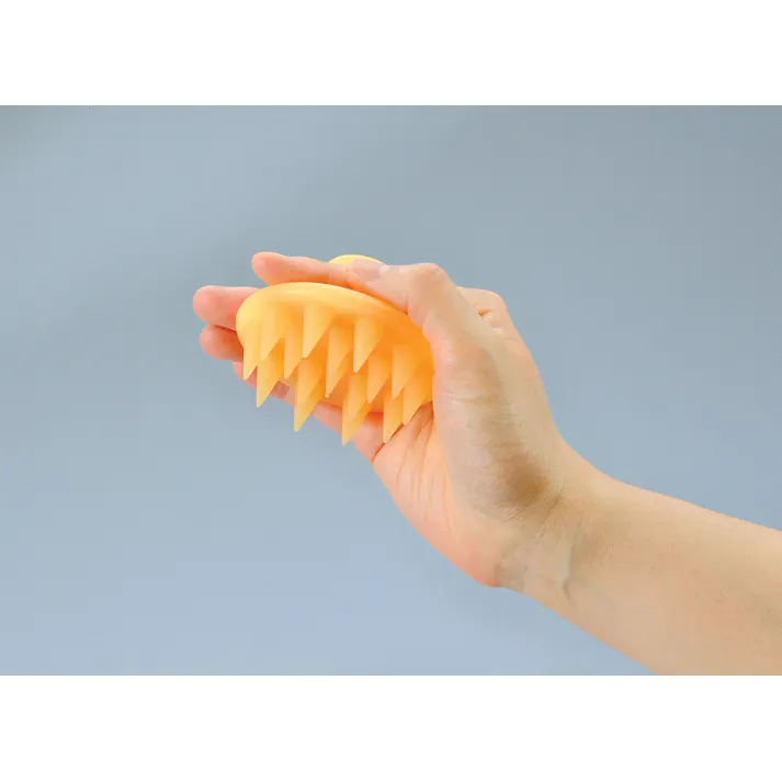 セーブ・インダストリー シリコンシャンプー&マッサージブラシ 丸型 頭皮マッサージ スカルプケア マッサージブラシ SV-8786【別送品】