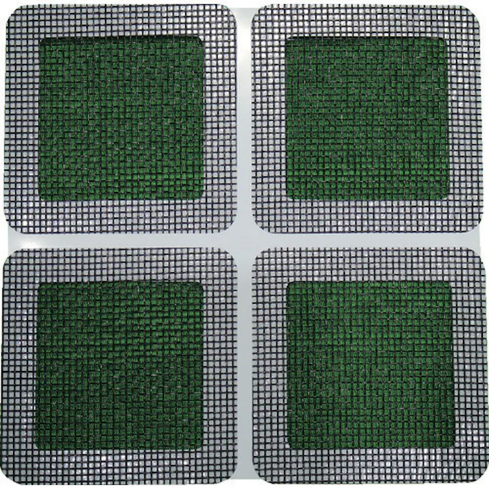 【CAINZ-DASH】岩谷マテリアル 創進 網戸補修シート ブラック正方形小 8枚入り SAH-8STB【別送品】