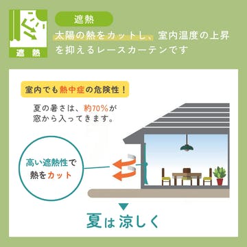 Eco de Happiness 【カラーボイル】レースカーテン KZE9332(ベージュ