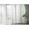 Eco de Happiness 【カラーボイル】レースカーテン KZE9332(ベージュ) 200cm×122cm 幅100×2枚組 防炎 ウォッシャブル 洗える UVカット 遮熱 保温 ナチュラル シンプル カラーレースカーテン 形態安定加工 KZE9332-200122【別送品】
