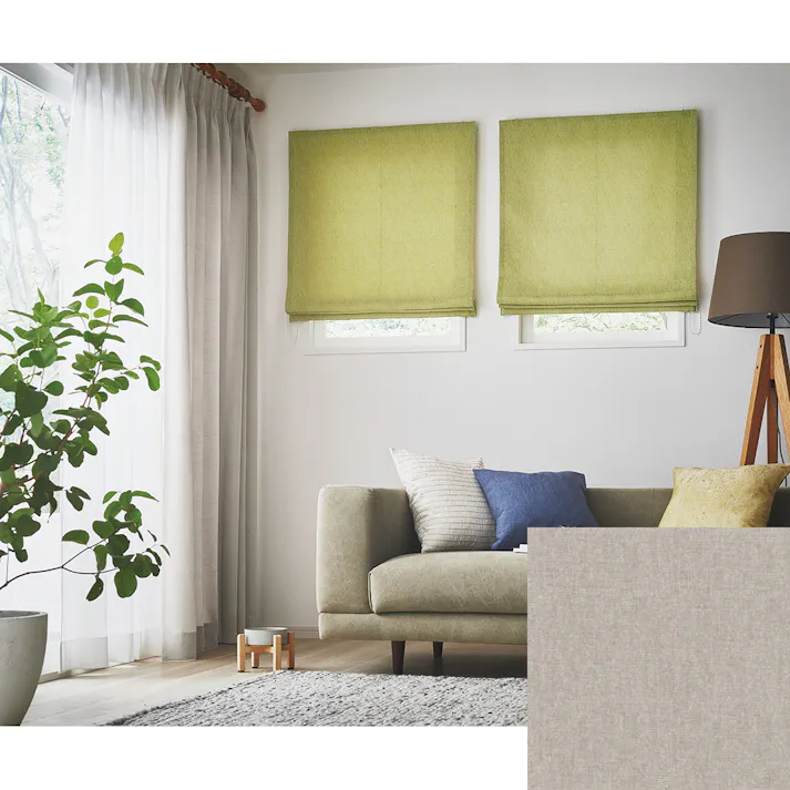 Eco de Happiness 【ジャガード/ネコハピ】 KZE9347(ベージュ) 100cm×208cm 幅50×2枚組 ドレープカーテン KZE9347-100208【別送品】