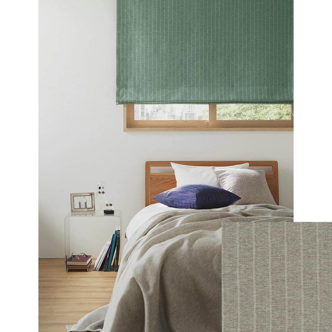 Eco de Happiness 【2級遮光/テキ温】 (ベージュ) 100cm×85cm 幅50×2枚組 ドレープカーテン 防炎 遮光 ウォッシャブル 洗える 断熱 ストライプ 厚手 形態安定加工 KZE9415-100085【別送品】