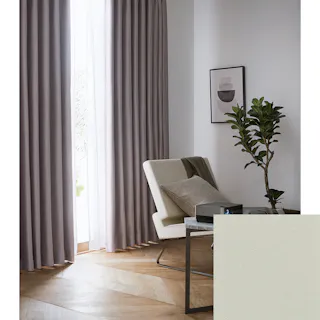 Eco de Happiness 【2級遮光/テキ温】 (ライトグレー) 100cm×134cm 幅50×2枚組 ドレープカーテン 防炎 遮光 ウォッシャブル 洗える 断熱 シンプル 無地 光沢 形態安定加工 KZE9420-100134【別送品】