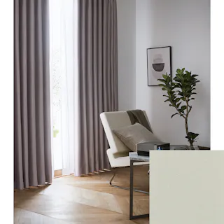 Eco de Happiness 【2級遮光/テキ温】 (ライトグレー) 100cm×196cm 幅50×2枚組 ドレープカーテン 防炎 遮光 ウォッシャブル 洗える 断熱 シンプル 無地 光沢 形態安定加工 KZE9420-100196【別送品】