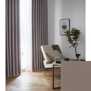 Eco de Happiness 【1級遮光/テキ温】 (パープル) 200cm×196cm 幅100×2枚組 ドレープカーテン 防炎 遮光 遮光1級 ウォッシャブル 洗える 断熱 シンプル 無地 光沢 形態安定加工 KZE9421-200196【別送品】