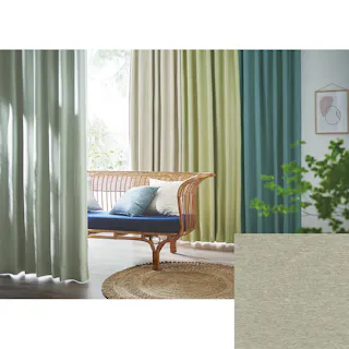 Eco de Happiness 【1級遮光】 (グレー) 100cm×108cm 幅50×2枚組 ドレープカーテン 防炎 遮光 遮光1級 ウォッシャブル 洗える 厚手 シンプル 無地 和室に合う 形態安定加工 KZE9446-100108【別送品】