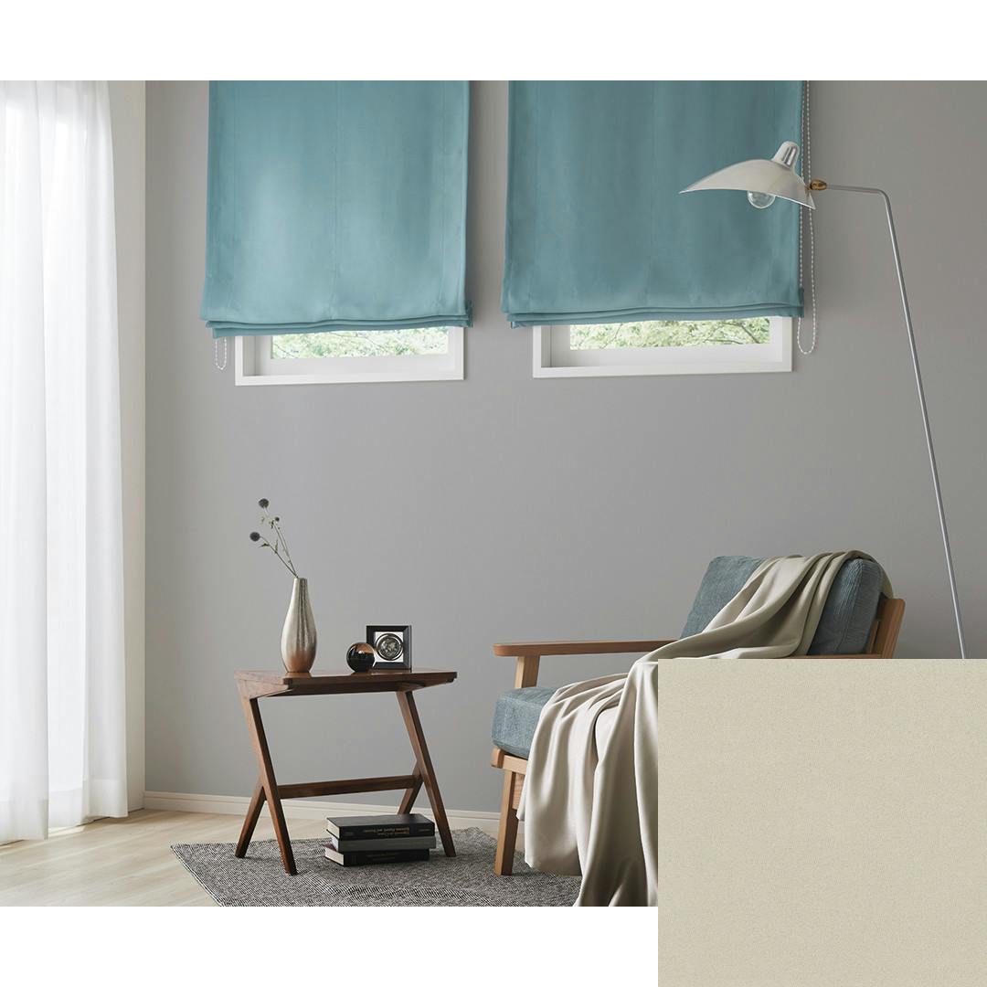 Eco de Happiness 【1級遮光】 JE9461(ベージュ) 100cm×100cm 幅50×2枚組 ドレープカーテン 遮光 遮光1級 ウォッシャブル 洗える シンプル 無地 光沢 形態安定加工 KZE9461-100100【別送品】