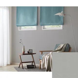 Eco de Happiness 【1級遮光】 (グレー) 100cm×112cm 幅50×2枚組 ドレープカーテン 遮光 遮光1級 ウォッシャブル 洗える シンプル 無地 光沢 形態安定加工 KZE9462-100112【別送品】