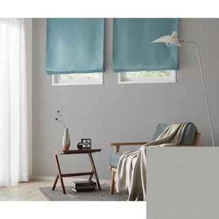 Eco de Happiness 【1級遮光】 (グレー) 300cm×80cm 幅150×2枚組 ドレープカーテン 遮光 遮光1級 ウォッシャブル 洗える シンプル 無地 光沢 形態安定加工 KZE9462-300080【別送品】