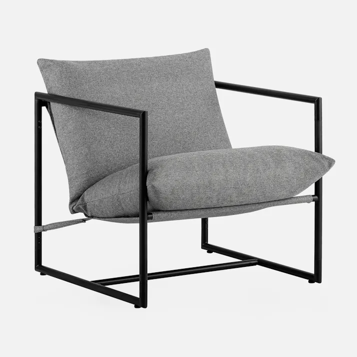 ZINUS(ジヌス) Aidan ラウンジチェア ライトグレー 家具 チェア ソファー 一人掛け 4573556103991 ZJ-AIDAN-LG【別送品】