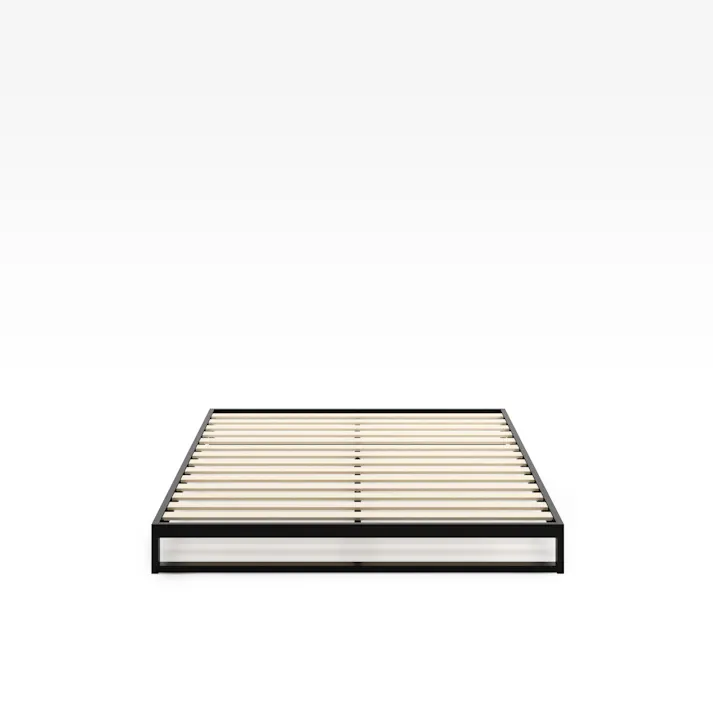 ZINUS(ジヌス) Heavy Duty スチールベットフレーム(18cm/ダブル/ブラック) 寝具 ベッドフレーム スチールベッド 4573556105445 ZJ-BFBL-07D【別送品】