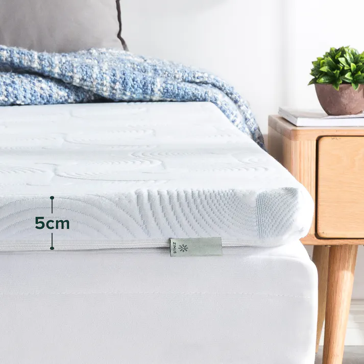 ZINUS(ジヌス) マットレス トッパー 厚さ5cm セミダブル TorsoTec 寝具 マットレストッパー TorsoTecシステム 4573556105063 ZJ-DSTP-2SD【別送品】