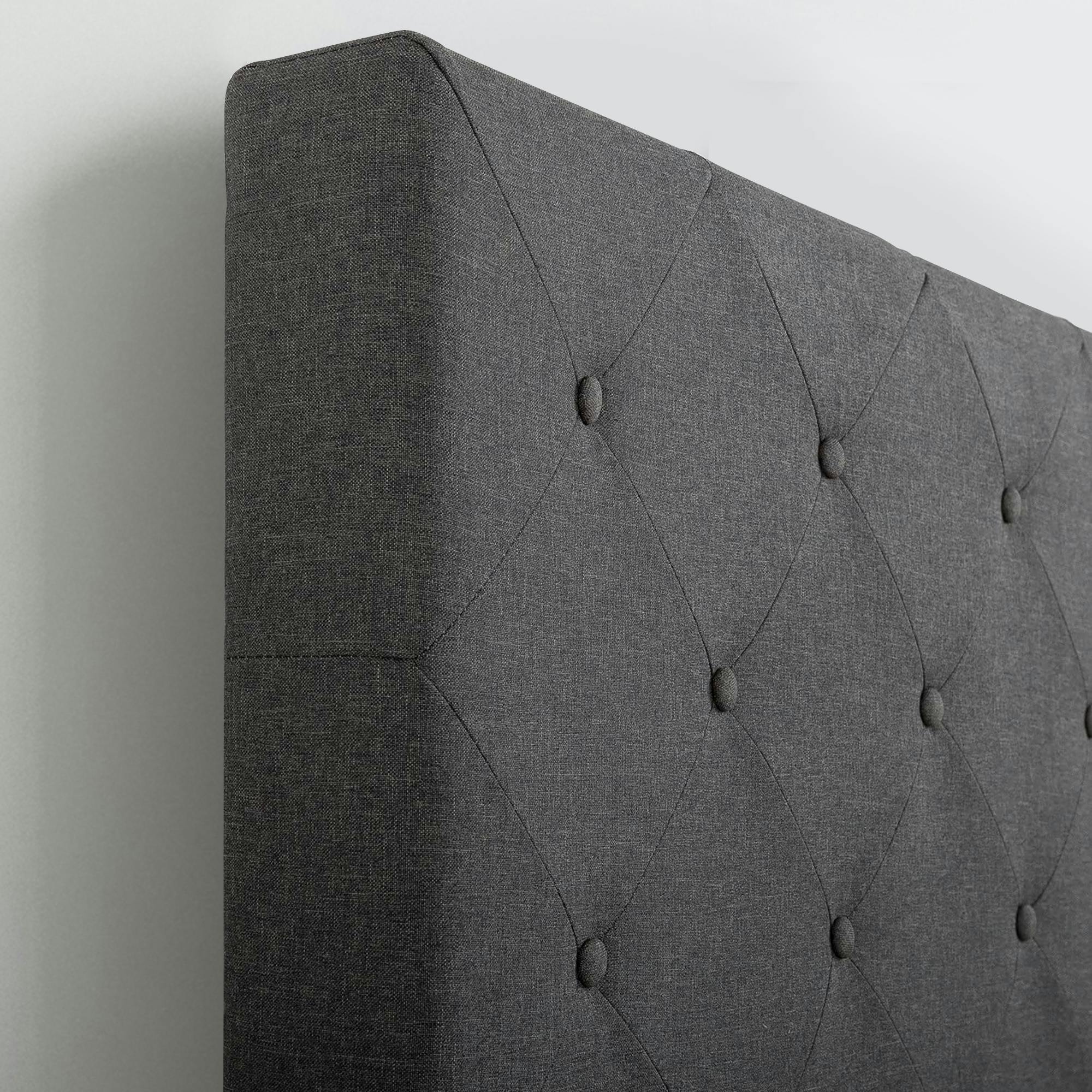 ZINUS(ジヌス) Shalini 布張りベッドフレーム ヘッドボード付 36cm