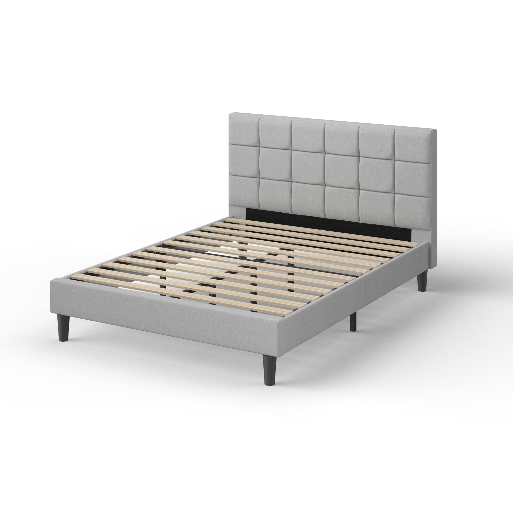 ZINUS(ジヌス) Lottie 布張りベッドフレーム ショートヘッド