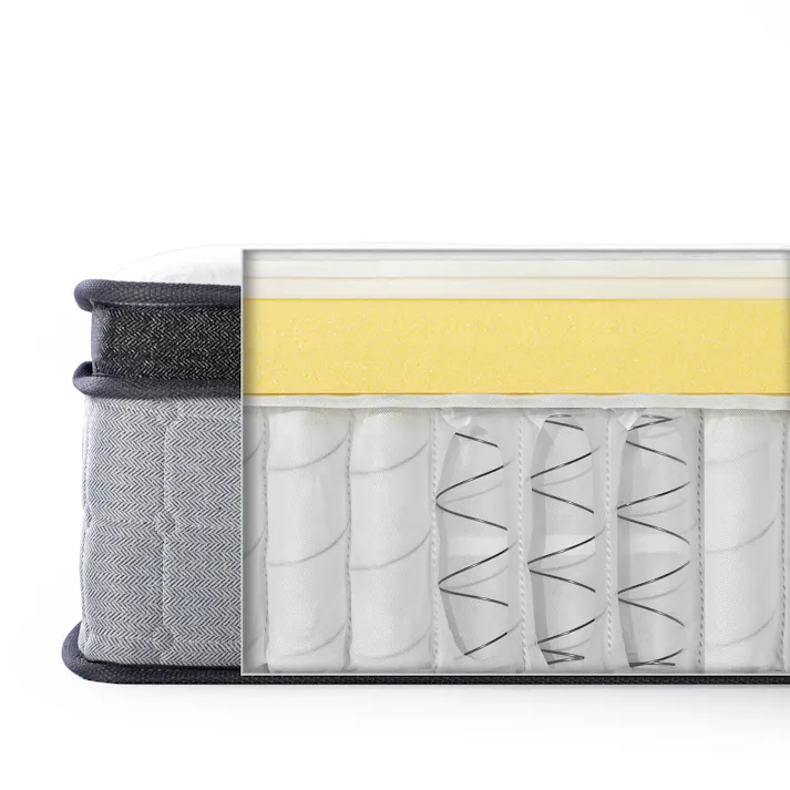 ZINUS(ジヌス) Prime Support ハイブリッドマットレス(25cm/ダブル) 寝具 マットレス ポケットコイル 高密度フォーム ややかため 4573556105322 ZJ-MSSBA1-10D【別送品】