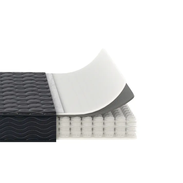 ZINUS(ジヌス) Regular ポケットコイルマットレス 抗菌加工(15cm/セミダブル/ブラック) 寝具 マットレス ポケットコイル 2層構造 4573556106503 ZJ-REGULAR-6SD-BK【別送品】