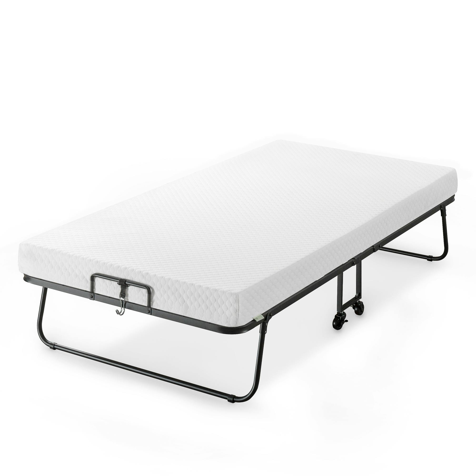 ZINUS(ジヌス) 折りたたみベッド 低反発 Roll Away シングル 寝具 ベッドフレーム パイプベッド 折りたたみ 組立簡単 軽量 マットレス10cm スタンダードベッド ZINUS(ジヌス) 折りたたみベッド 低反発 Roll Away シングル 寝具 ベッドフレーム パイプベッド 折りたたみ 組立簡単 軽量 マットレス10cm スタンダードベッド