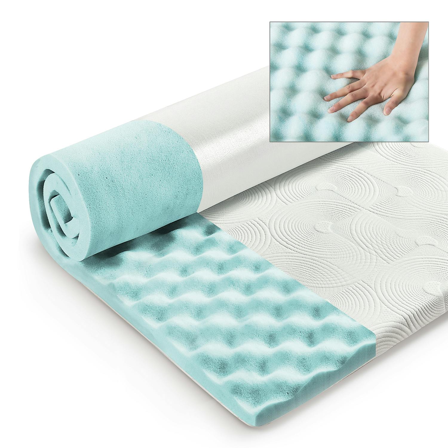 ZINUS(ジヌス) マットレス トッパー 厚さ5cm セミダブル Convoluted