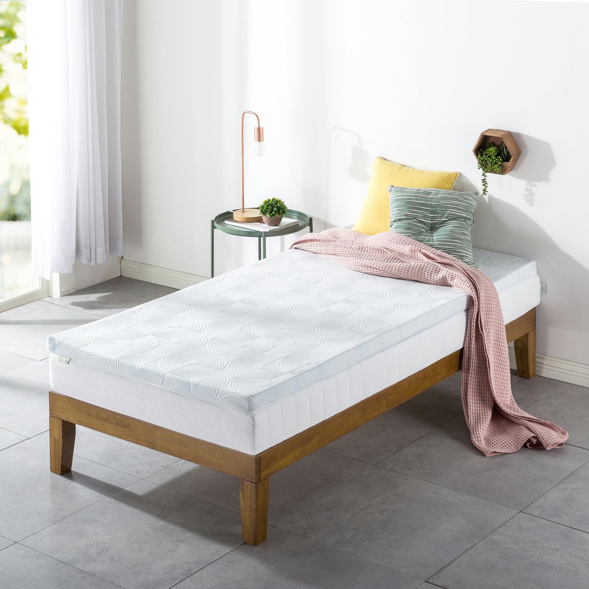 ZINUS(ジヌス) マットレス トッパー 厚さ5cm セミダブル Convoluted