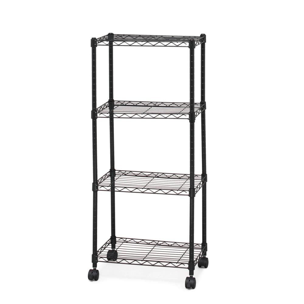 アイリスオーヤマ カラーメタルラック CBM-44104 ブラック リビング