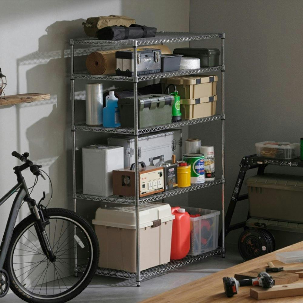 Ika　直接渡し　MR-1218DJ メタルラック棚板のみ　幅120 スチールラック 幅120cm メタルラック 5段 MR-1218DJ (ポール直径25mm