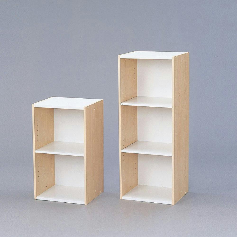 アイリスオーヤマ スペースユニット UB-9035 ホワイト/ライトメープル 収納 整理整頓 多目的棚 4905009421817【別送品】