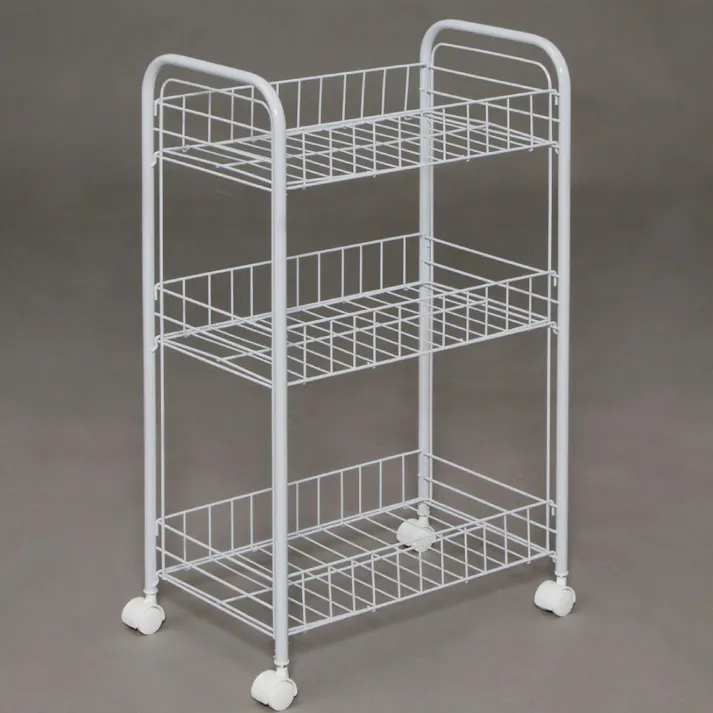 アイリスオーヤマ メッシュカート DMC-3 ホワイト 収納 インテリア ゴミ箱 運搬 4905009727056【別送品】