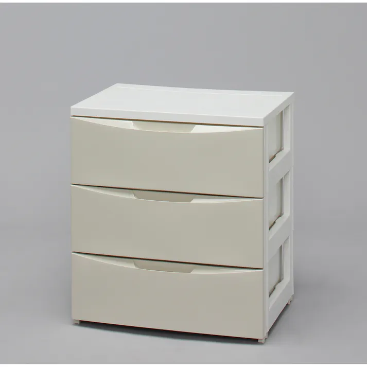 アイリスオーヤマ ワイドチェスト COD-553 ホワイト/アイボリー リビング 衣類 収納 クローゼット 押入れ ワイド多段式収納 4905009964086【別送品】