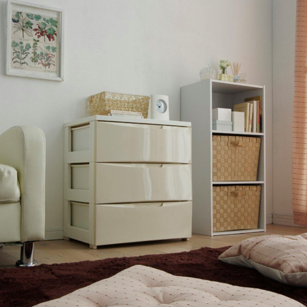 アイリスオーヤマ ワイドチェスト COD-553 ホワイト/アイボリー