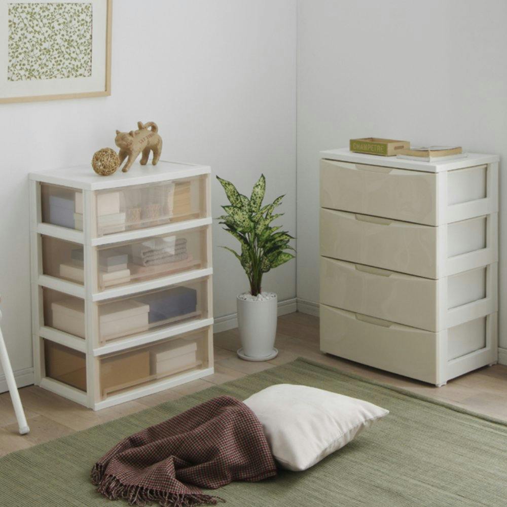 ボワイエ　フルセット アイリスオーヤマ ワイドチェスト COD-554 ホワイト/アイボリー