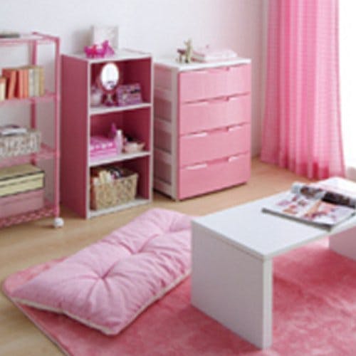 アイリスオーヤマ CBボックス CX-3 ピンク/オフホワイト 収納 整理整頓