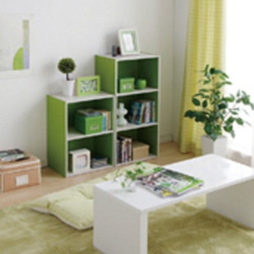 アイリスオーヤマ CBボックス CX-3 グリーン/オフホワイト 収納 整理