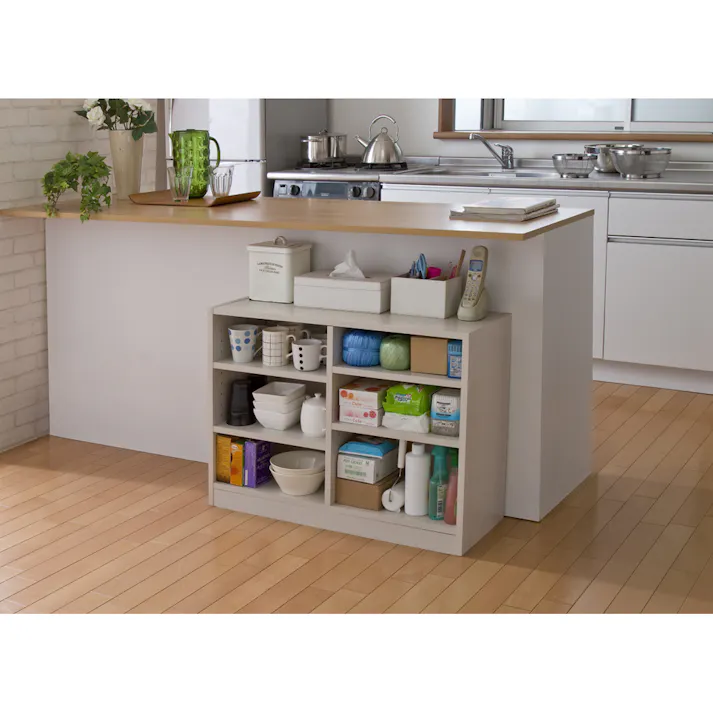 アイリスオーヤマ スペースフィットラック S-SFR6080 オフホワイト 収納 整理整頓 多目的棚 4967576145114【別送品】