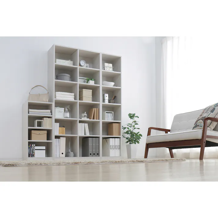 アイリスオーヤマ スペースフィットラック S-SFR9040 オフホワイト 収納 整理整頓 多目的棚 4967576145251【別送品】