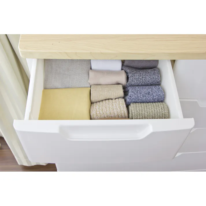 アイリスオーヤマ MUチェスト MU-7224 ホワイト/ペアー リビング 衣類 収納 クローゼット 押入れ ワイド多段式収納 4967576148818【別送品】