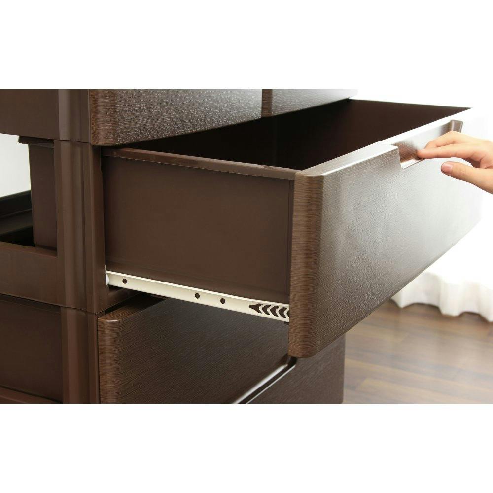 アイリスオーヤマ MUチェスト MU-7224 木目ブラウン リビング 衣類