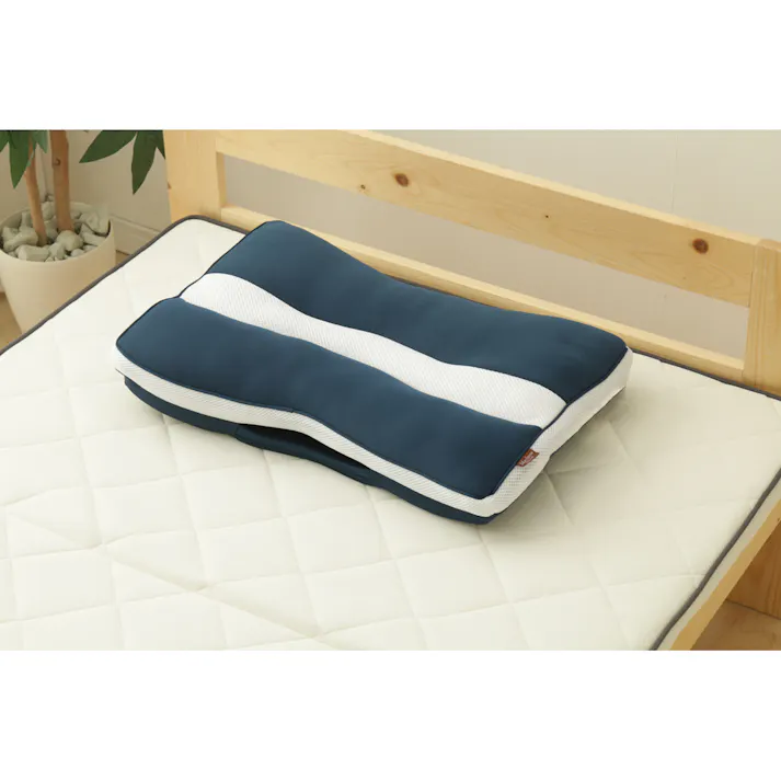 アイリスオーヤマ 高さ調整ピロー スタンダード ハード PMH-M ブルー 高さ 睡眠 枕 4967576194747【別送品】