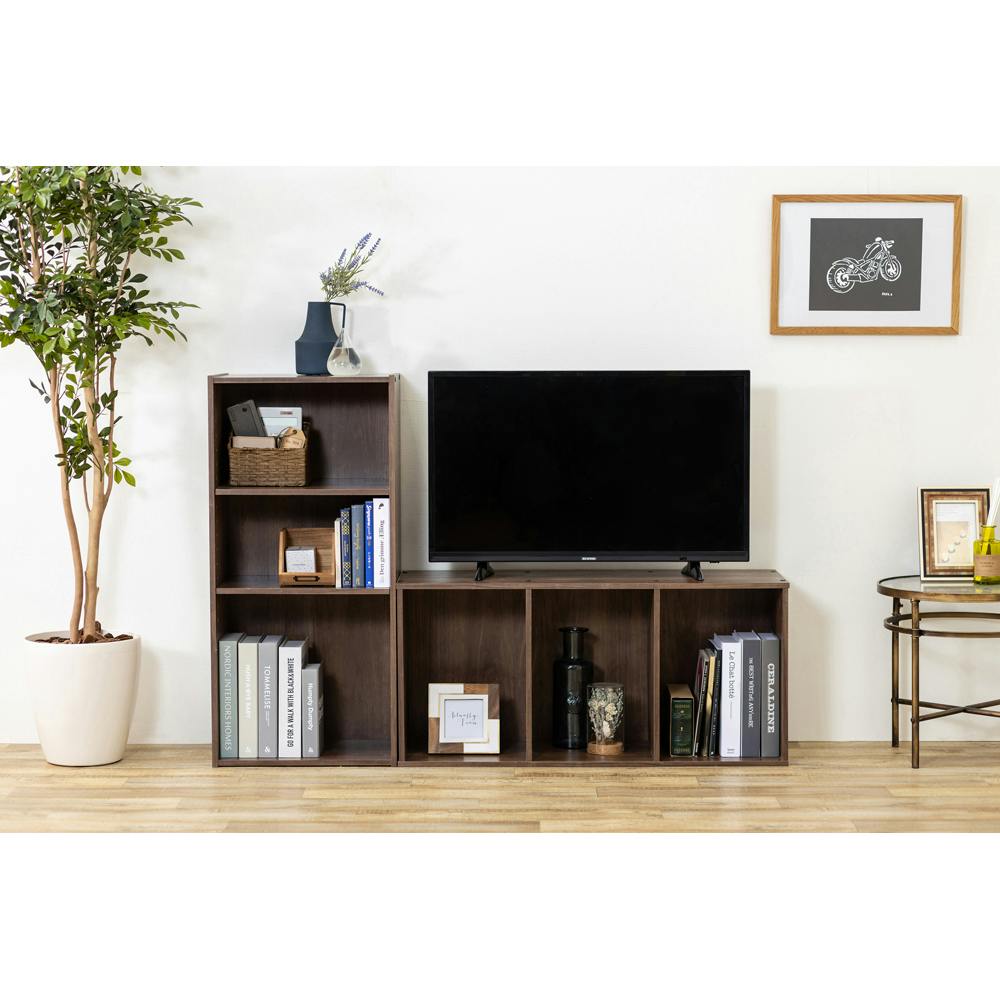 アイリスオーヤマ CBボックス 可動棚 CX-3KD ブラウン 収納 整理整頓