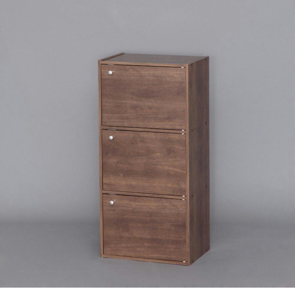 アイリスオーヤマ CBボックス 3ドア CX-33D ブラウン 収納 整理整頓 CB