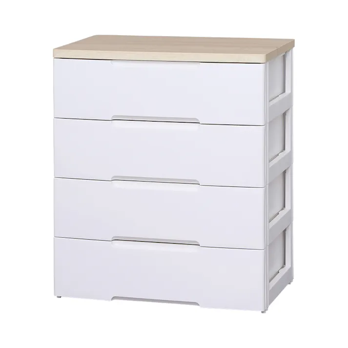 アイリスオーヤマ ウッドトップチェスト HG-804 ホワイト/ペアー リビング 衣類 収納 ワイド多段式収納 4967576276016【別送品】