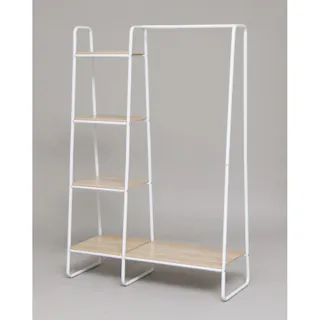 アイリスオーヤマ スタイルハンガー2WAYタイプ プレミアム ボード1枚+ラック付き PI-B3 ホワイト 収納 整理整頓 パイプハンガー ハンガーラック 4967576292603【別送品】