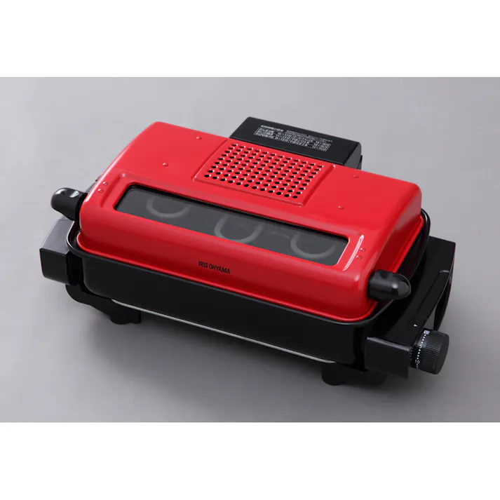 アイリスオーヤマ マルチロースター EMT-1101-R レッド 調理家電 キッチン ロースター 4967576311359【別送品】