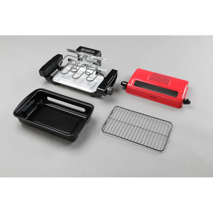 アイリスオーヤマ マルチロースター EMT-1101-R レッド 調理家電 キッチン ロースター 4967576311359【別送品】