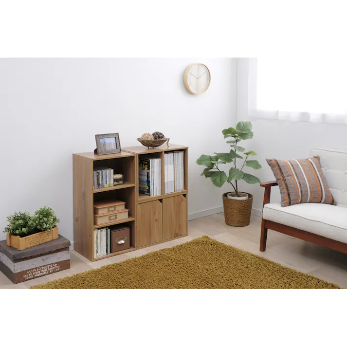 アイリスオーヤマ モジュールボックス可動棚 MDB-2K ナチュラル 収納 整理整頓 多目的棚 4967576340861【別送品】