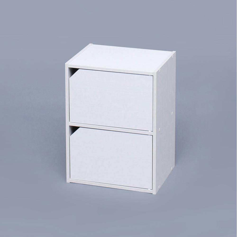 アイリスオーヤマ モジュールボックス扉付 MDB-2D オフホワイト 収納 整理整頓 多目的棚 4967576340915【別送品】