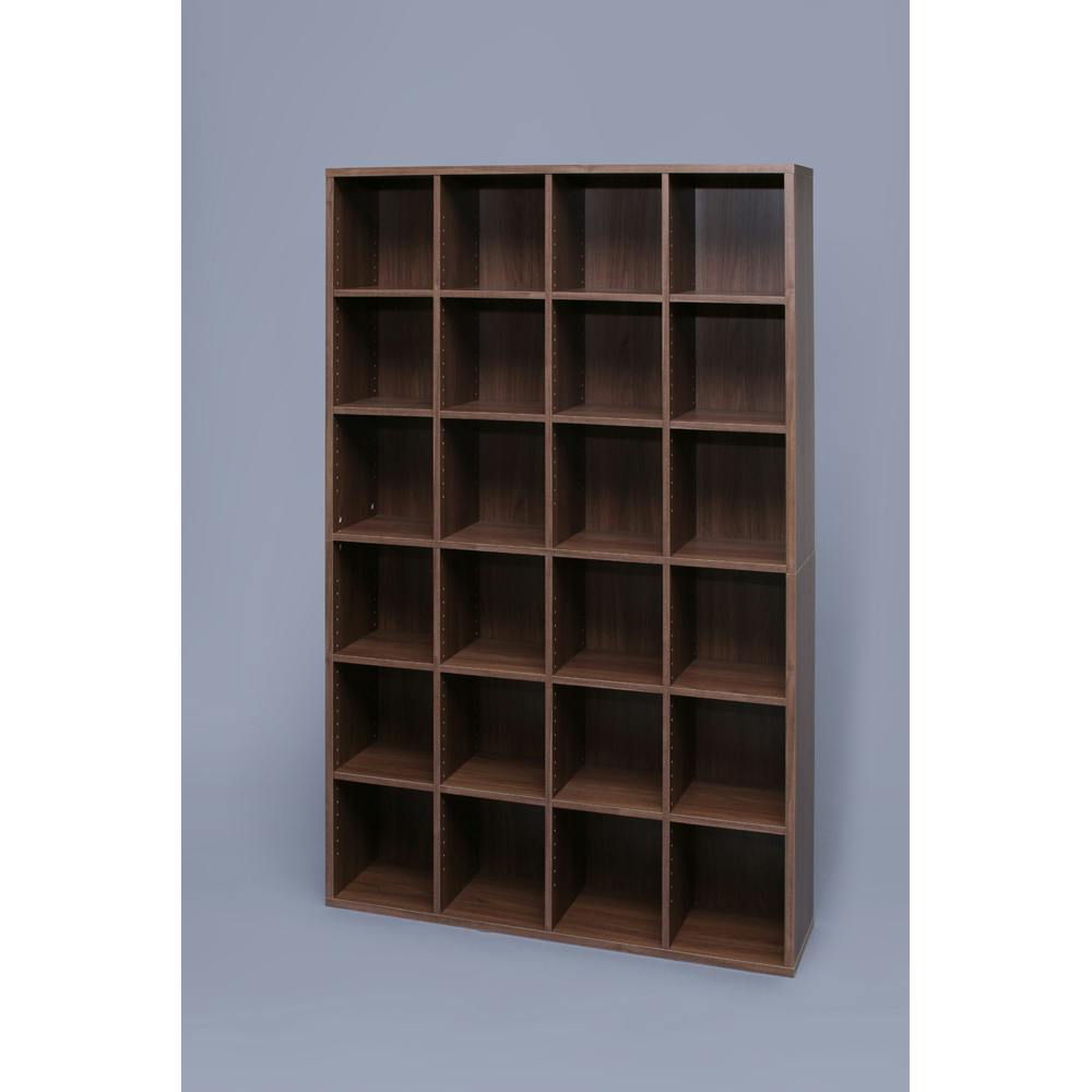 アイリスオーヤマ ブックシェルフ1812 BKS-1812 ウォールナット 収納 整理整頓 多目的棚 4967576341035【別送品】